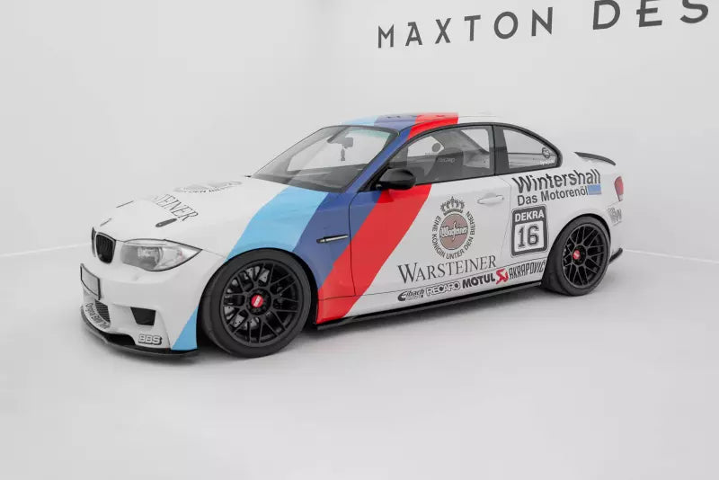 Maxton Design Seitenschweller (Paar) für BMW 1er M Coupe E82 Hochglanz schwarz – Ansicht 1