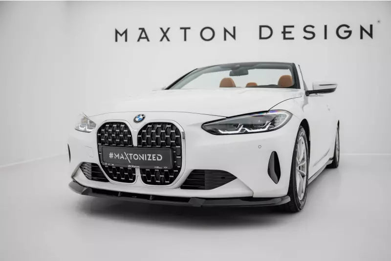 Maxton Design Frontlippe für BMW 4er Coupe / Cabrio G22 / G23 Hochglanz schwarz – Ansicht 1