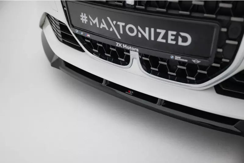 Maxton Design Frontlippe für BMW 4er Coupe / Cabrio G22 / G23 Hochglanz schwarz – Ansicht 3