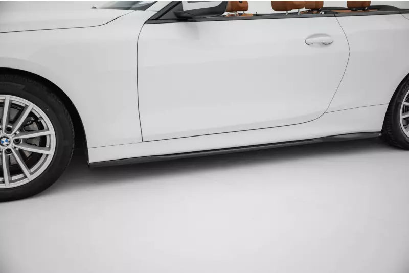 Maxton Design Seitenschweller (Paar) für BMW 4er Coupe / Cabrio G22 / G23 Hochglanz schwarz – Ansicht 1