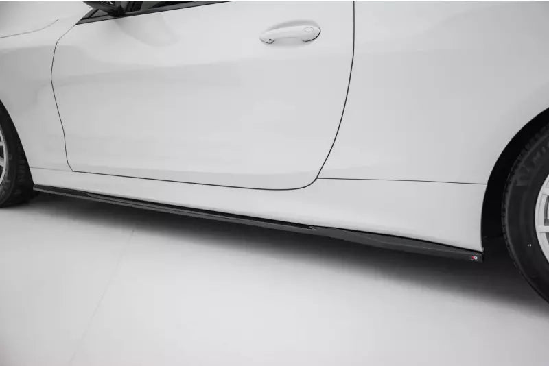 Maxton Design Seitenschweller (Paar) für BMW 4er Coupe / Cabrio G22 / G23 Hochglanz schwarz – Ansicht 2