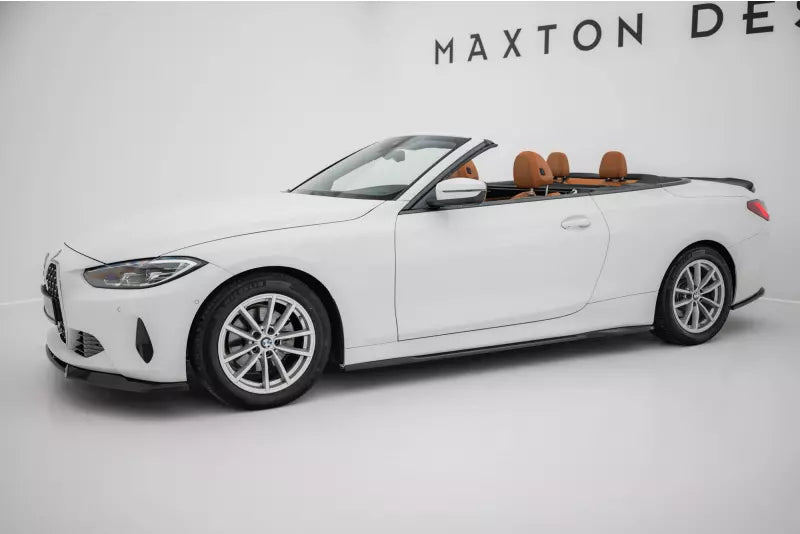 Maxton Design Seitenschweller (Paar) für BMW 4er Coupe / Cabrio G22 / G23 Hochglanz schwarz – Ansicht 3