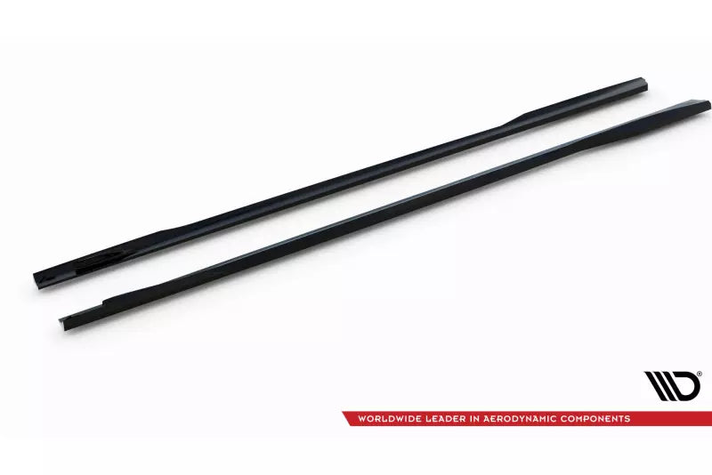Maxton Design Seitenschweller (Paar) für BMW 4er Coupe / Cabrio G22 / G23 Hochglanz schwarz – Ansicht 4