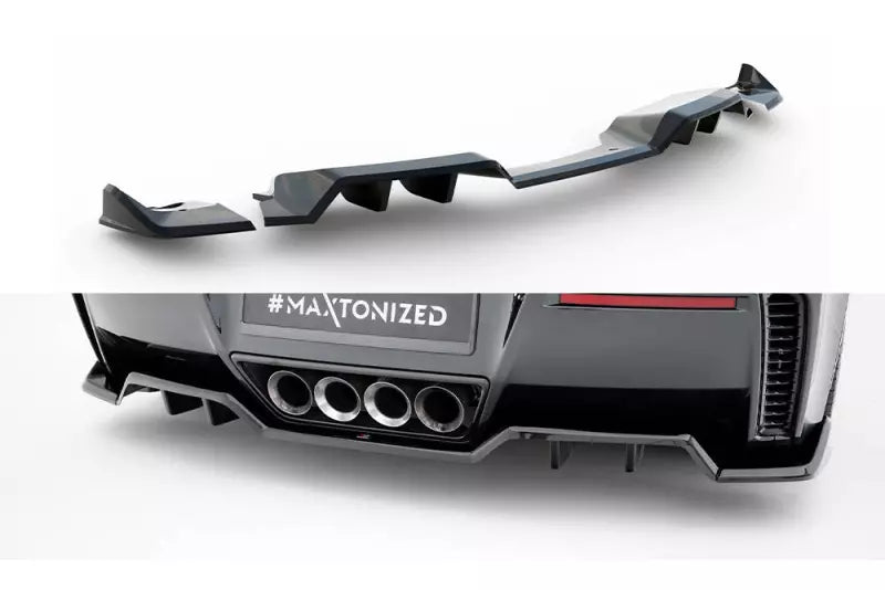 Maxton Design Heckdiffusor mit Flaps für Chevrolet Corvette Z06 C7 Hochglanz schwarz – Ansicht 2