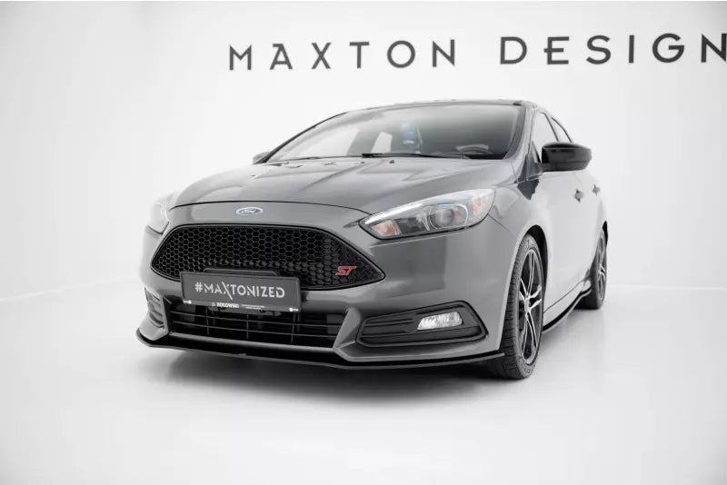 Maxton Design Street Pro Frontlippe für Ford Focus ST Mk3 Facelift schwarz – Ansicht 1