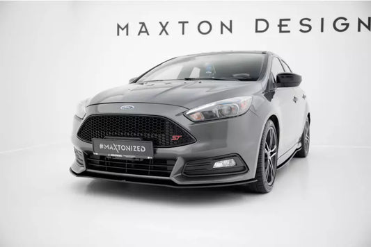 Maxton Design Street Pro Frontlippe für Ford Focus ST Mk3 Facelift schwarz – Ansicht 1
