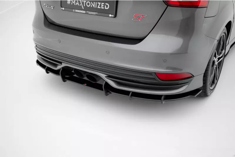 Maxton Design Street Pro Heckdiffusor für Ford Focus ST Mk3 Facelift schwarz – Ansicht 2