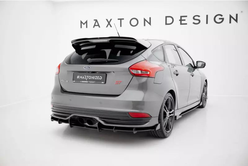 Maxton Design Street Pro Diffusor Flaps für Ford Focus ST Mk3 Facelift Hochglanz schwarz – Ansicht 4