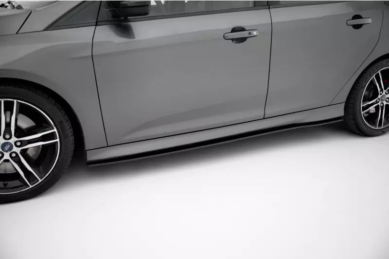 Maxton Design Street Pro Seitenschweller (Paar) für Ford Focus ST Mk3 Facelift schwarz – Ansicht 1