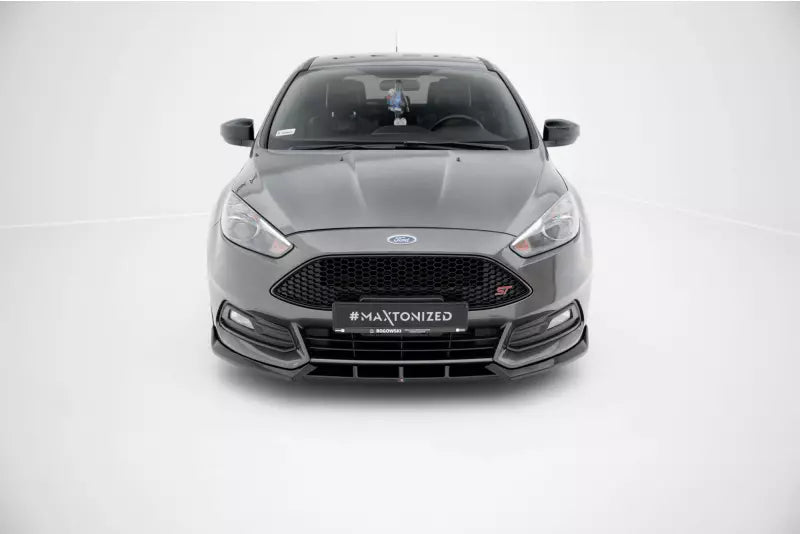 Maxton Design Frontlippe für Ford Focus ST Mk3 Facelift Hochglanz schwarz – Ansicht 2