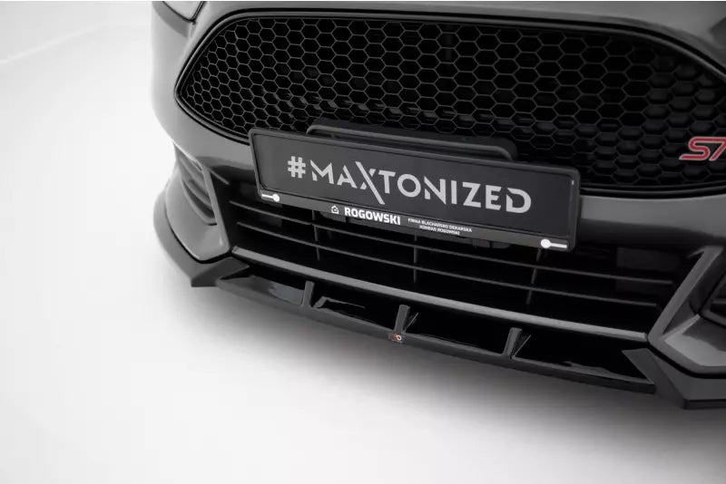 Maxton Design Frontlippe für Ford Focus ST Mk3 Facelift Hochglanz schwarz – Ansicht 3