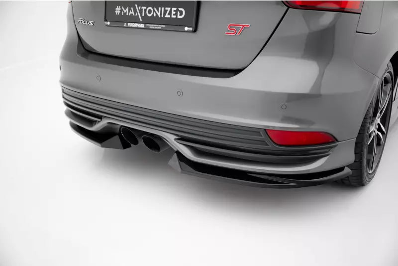 Maxton Design Diffusor Flaps für Ford Focus ST Mk3 Facelift Hochglanz schwarz – Ansicht 1