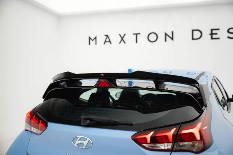 Maxton Design Heckspoiler Lippe für Hyundai Veloster N Mk2 Hochglanz schwarz – Ansicht 1