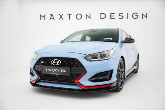 Maxton Design Street Pro Frontlippe für Hyundai Veloster N Mk2 schwarz – Ansicht 1