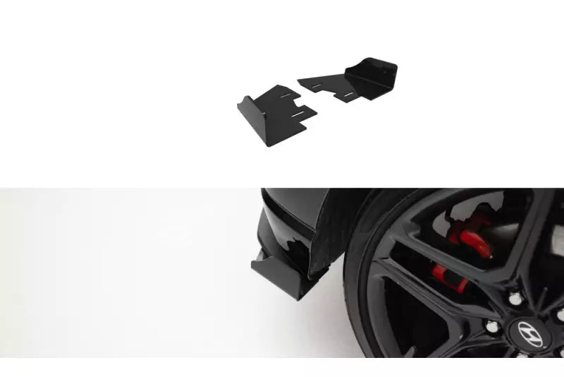 Maxton Design Street Pro Diffusor Flaps für Hyundai Veloster N Mk2 Hochglanz schwarz – Ansicht 1