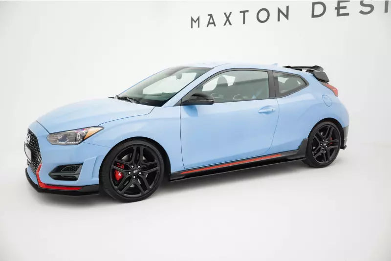 Maxton Design Street Pro Seitenschweller (Paar) für Hyundai Veloster N Mk2 schwarz – Ansicht 2