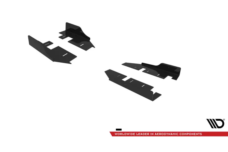 Maxton Design Street Pro Seitenschweller Flaps für Hyundai Veloster N Mk2 Hochglanz schwarz – Ansicht 4