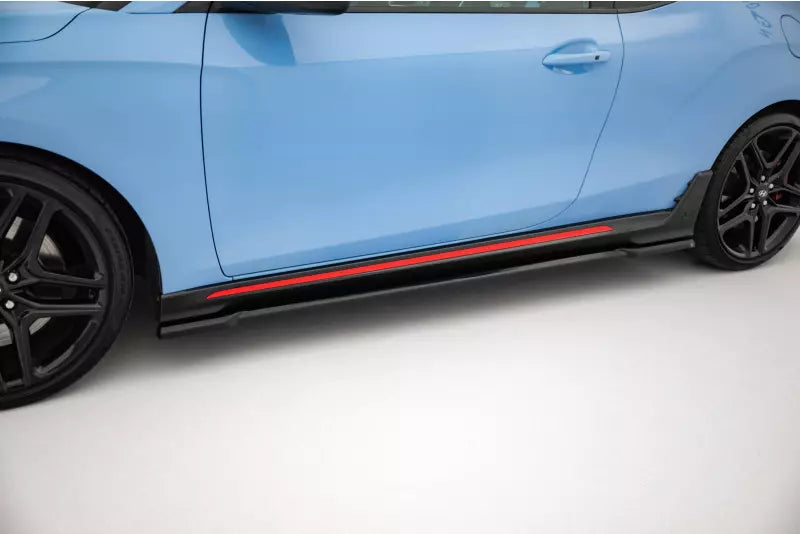 Maxton Design Seitenschweller (Paar) für Hyundai Veloster N Mk2 Hochglanz schwarz – Ansicht 1