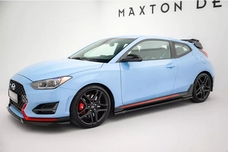 Maxton Design Seitenschweller (Paar) für Hyundai Veloster N Mk2 Hochglanz schwarz – Ansicht 2