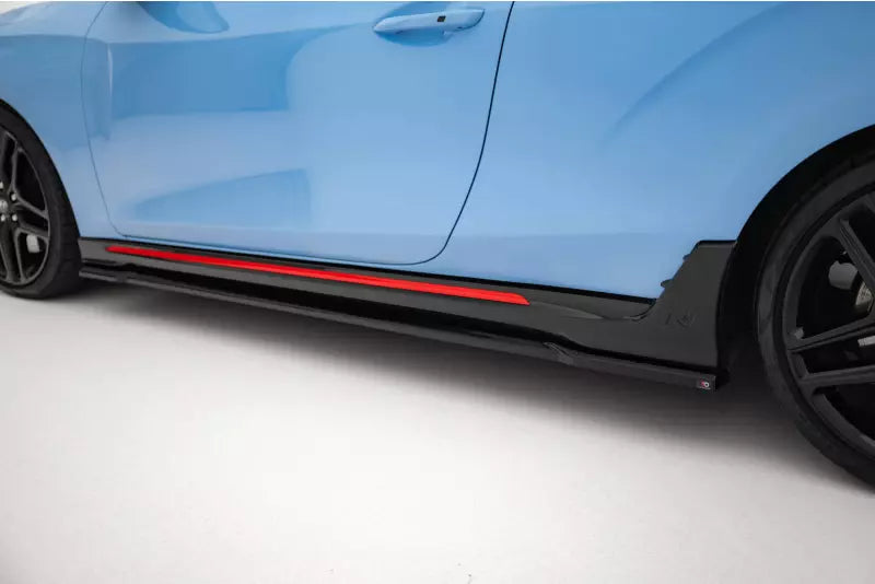 Maxton Design Seitenschweller (Paar) für Hyundai Veloster N Mk2 Hochglanz schwarz – Ansicht 3