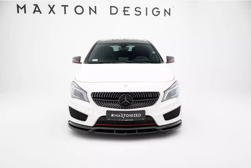 Maxton Design Frontlippe für Mercedes CLA AMG-Line C117 Hochglanz schwarz – Ansicht 2