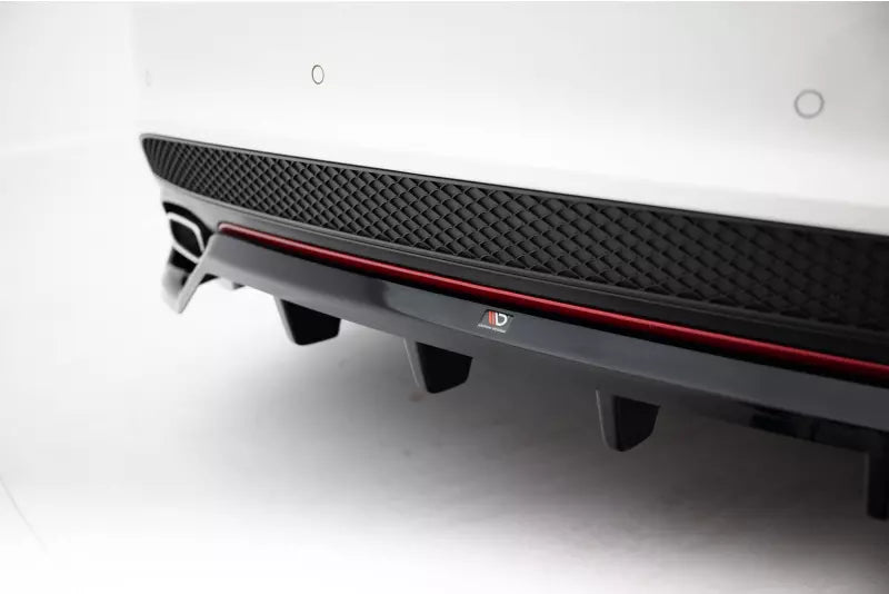 Maxton Design Heckdiffusor für Mercedes CLA AMG-Line C117 Hochglanz schwarz – Ansicht 4