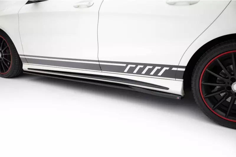 Maxton Design Seitenschweller (Paar) für Mercedes CLA AMG-Line C117 Hochglanz schwarz – Ansicht 3