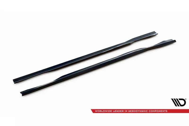 Maxton Design Seitenschweller (Paar) für Mercedes CLA AMG-Line C117 Hochglanz schwarz – Ansicht 4