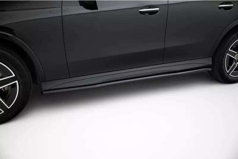Maxton Design Seitenschweller (Paar) für Mercedes GLC Coupe AMG-Line C254 Hochglanz schwarz – Ansicht 1