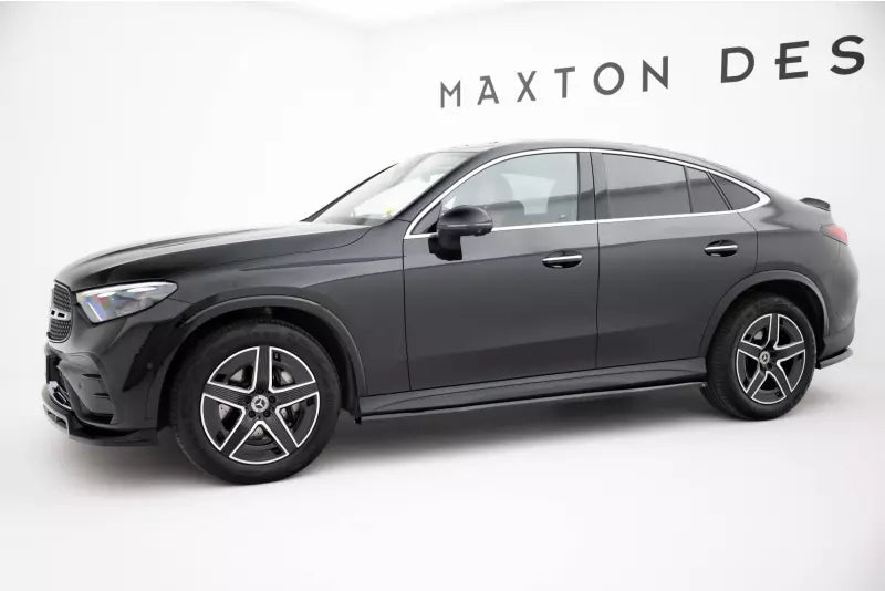 Maxton Design Seitenschweller (Paar) für Mercedes GLC Coupe AMG-Line C254 Hochglanz schwarz – Ansicht 3