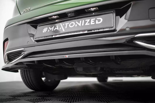 Maxton Design Heckdiffusor für Peugeot 308 Hatchback Mk3 Hochglanz schwarz – Ansicht 1