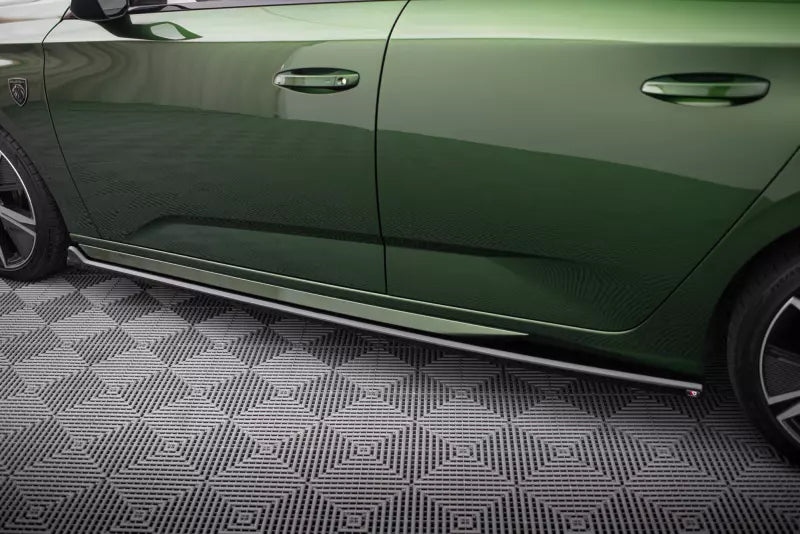 Maxton Design Seitenschweller (Paar) für Peugeot 308 Hatchback Mk3 Hochglanz schwarz – Ansicht 1