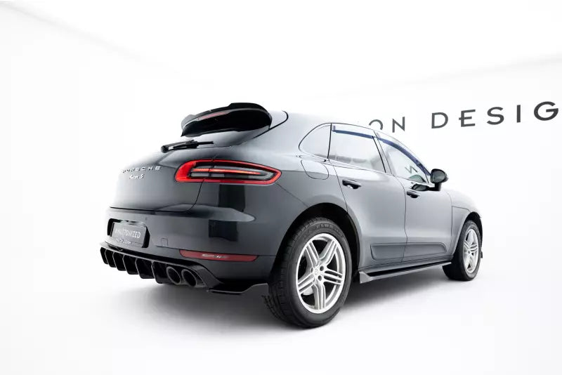 Maxton Design Diffusor Flaps für Porsche Macan GTS / Sport Design Mk1 Facelift Hochglanz schwarz – Ansicht 1