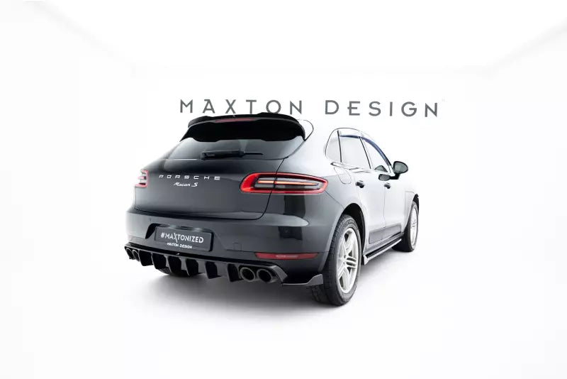 Maxton Design Diffusor Flaps für Porsche Macan GTS / Sport Design Mk1 Facelift Hochglanz schwarz – Ansicht 4