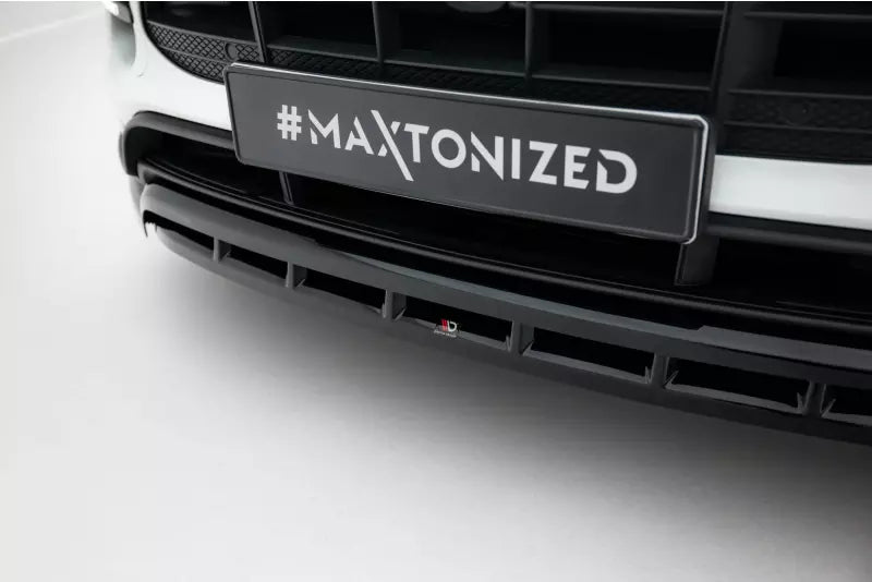 Maxton Design Frontlippe für Porsche Macan Turbo Mk1 Hochglanz schwarz – Ansicht 4