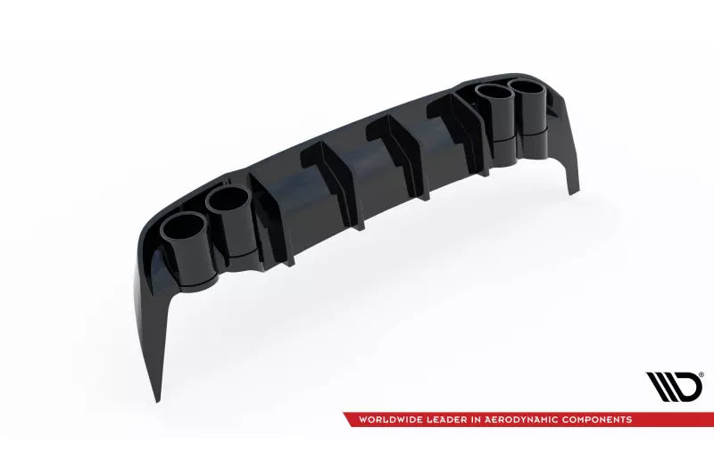 Maxton Design Heckdiffusor mit Sportauspuff Attrappe Schwarz für Seat Leon ST FR Mk4 – Ansicht 4