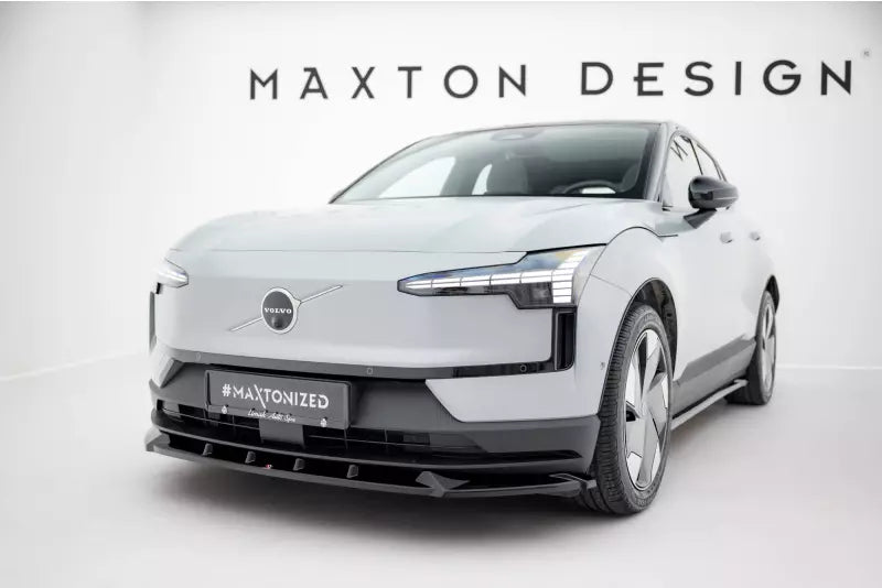 Maxton Design Frontlippe für Volvo EX30 Mk1 Hochglanz schwarz – Ansicht 1