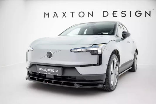 Maxton Design Frontlippe für Volvo EX30 Mk1 Hochglanz schwarz – Ansicht 1
