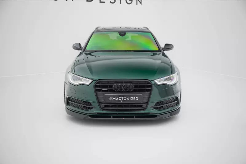 Maxton Design Frontlippe V.3 für Audi A6 S-line / S6 C7 Hochglanz schwarz – Ansicht 2