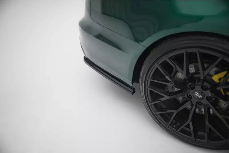 Maxton Design Diffusor Flaps V.2 für Audi A6 S-line Avant C7 Hochglanz schwarz – Ansicht 1