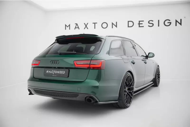 Maxton Design Diffusor Flaps V.2 für Audi A6 S-line Avant C7 Hochglanz schwarz – Ansicht 2