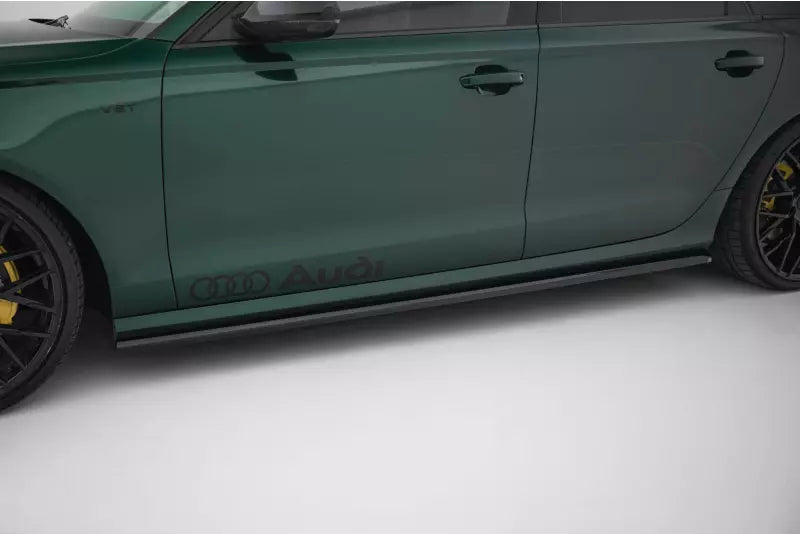 Maxton Design Seitenschweller (Paar) für Audi A6 S-line / S6 C7 Hochglanz schwarz – Ansicht 1