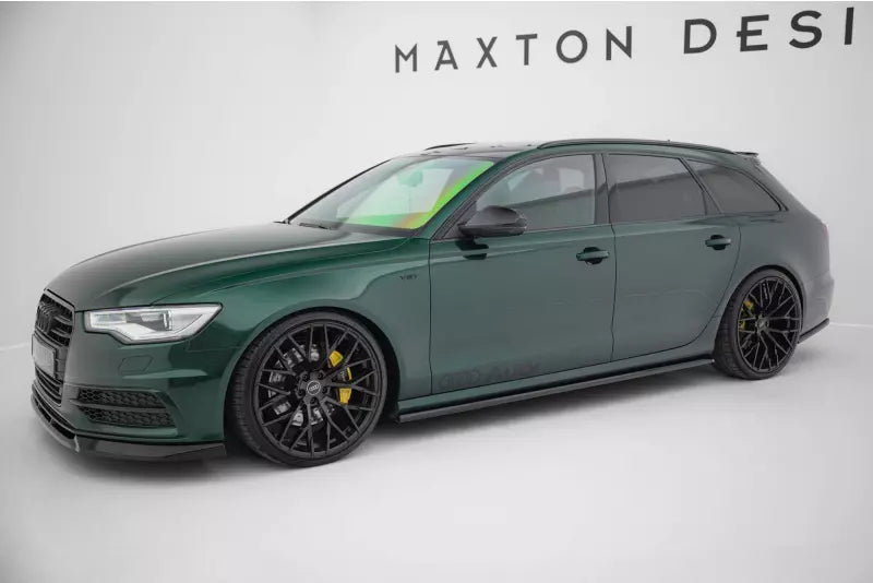 Maxton Design Seitenschweller (Paar) für Audi A6 S-line / S6 C7 Hochglanz schwarz – Ansicht 2