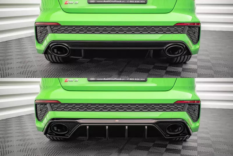 Maxton Design Heckdiffusor für Audi RS3 8Y Hochglanz schwarz – Ansicht 3