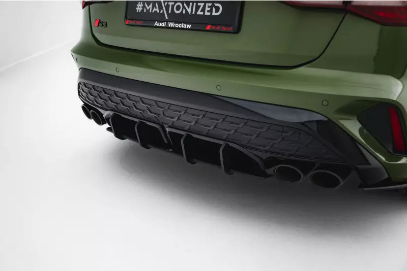 Maxton Design Street Pro Heckdiffusor für Audi S3 Sportback 8Y Facelift schwarz – Ansicht 3