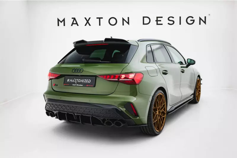 Maxton Design Street Pro Diffusor Flaps für Audi S3 Sportback 8Y Facelift schwarz – Ansicht 2