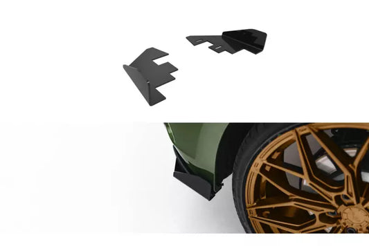 Maxton Design Street Pro Diffusor Flaps für Audi S3 Sportback 8Y Facelift Hochglanz schwarz – Ansicht 1