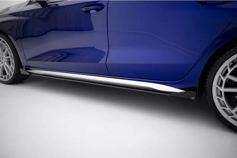Maxton Design Street Pro Seitenschweller Flaps für Audi S3 / A3 S-line 8Y Facelift Hochglanz schwarz – Ansicht 4