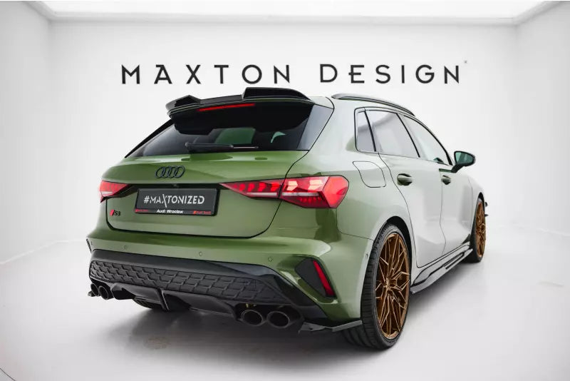 Maxton Design Diffusor Flaps V.1 für Audi S3 Sportback Facelift Hochglanz schwarz – Ansicht 3