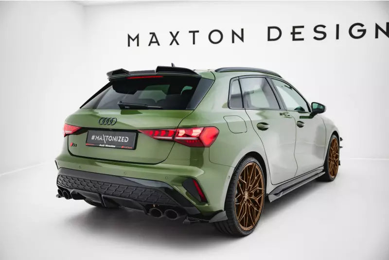 Maxton Design Diffusor Flaps V.2 für Audi S3 Sportback Facelift Hochglanz schwarz – Ansicht 2